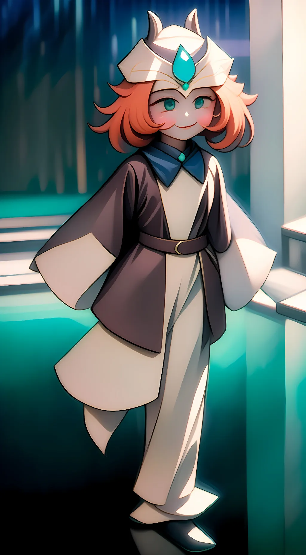 ai character: mocha ray cookie background