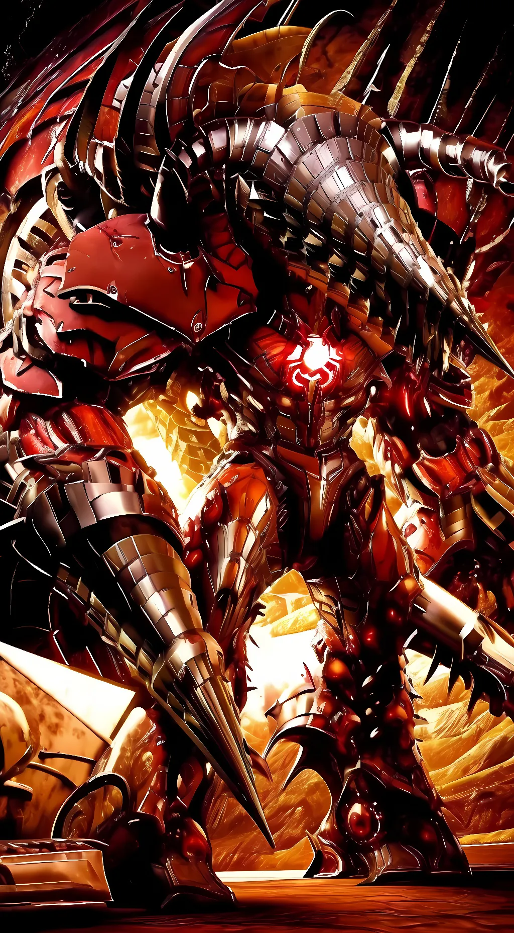 ai character: Titan Drill Man background