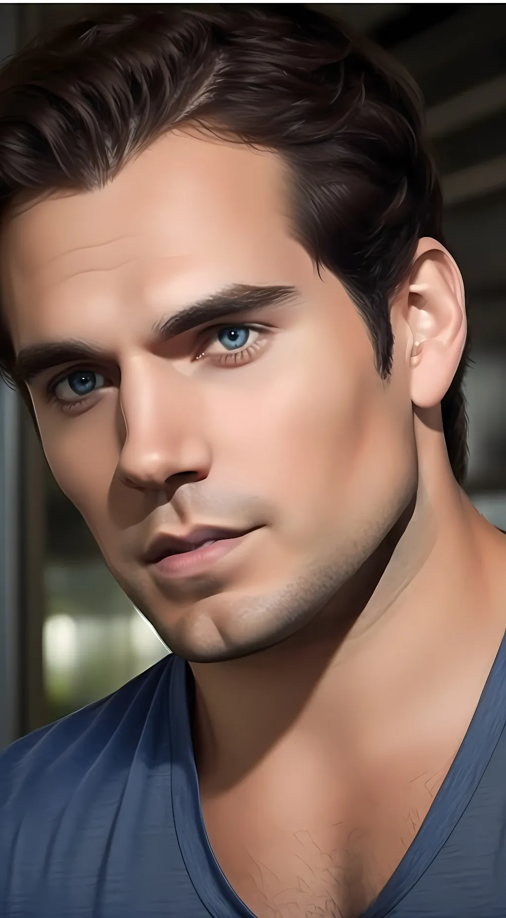 ai character: Henry Cavill background