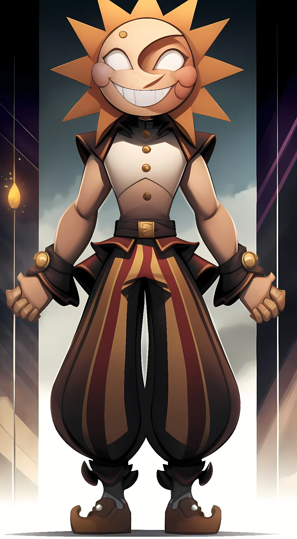 ai character: Sun X Moon background