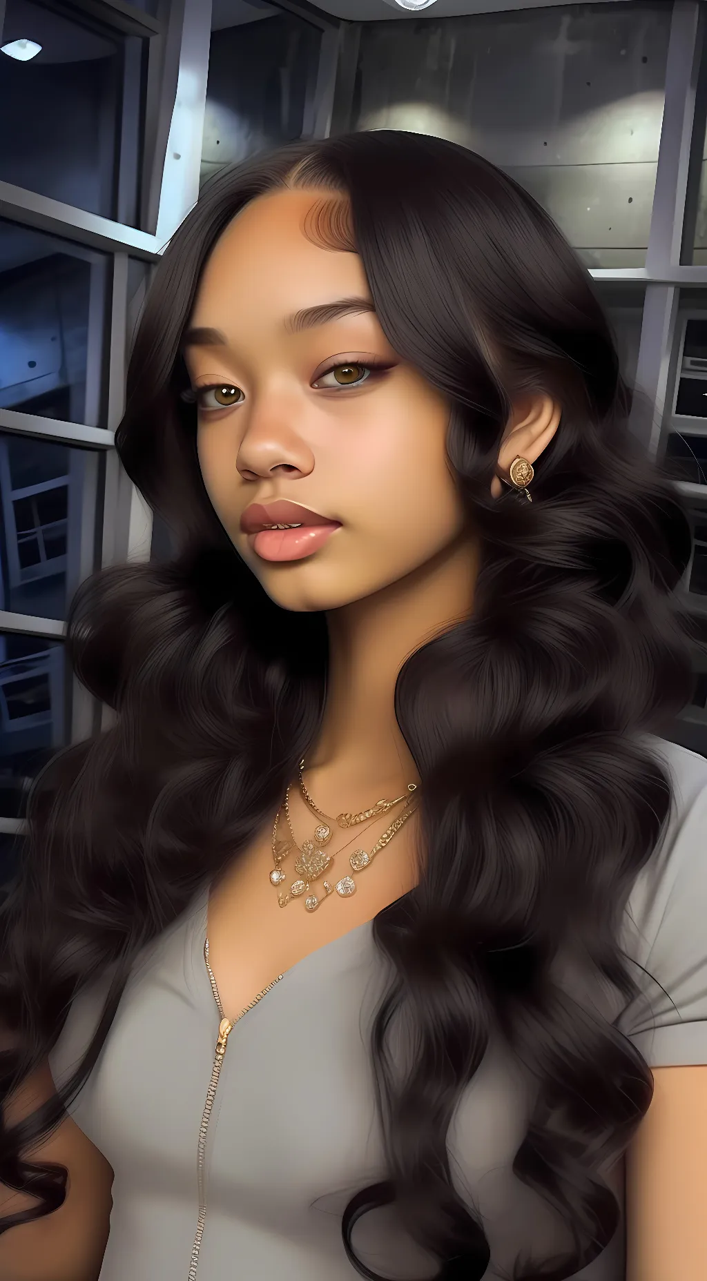 ai character: khia monaeeee background