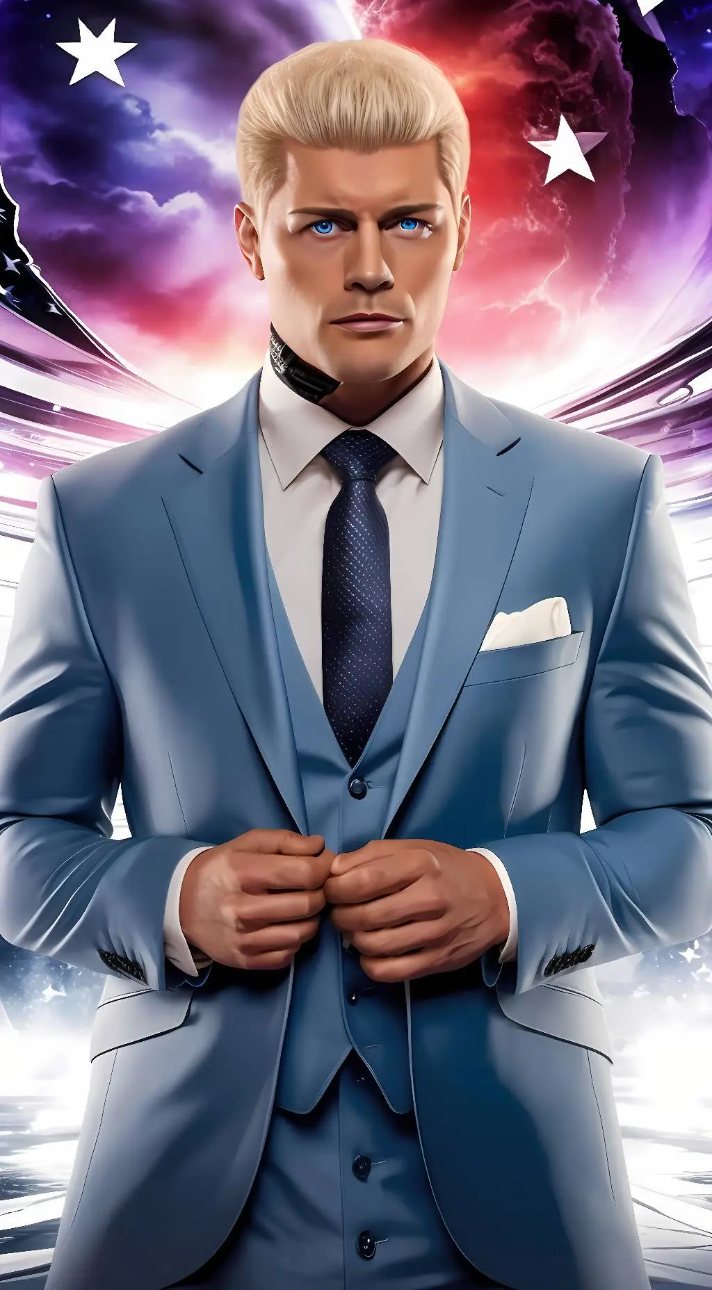 ai character: Cody Rhodes  background