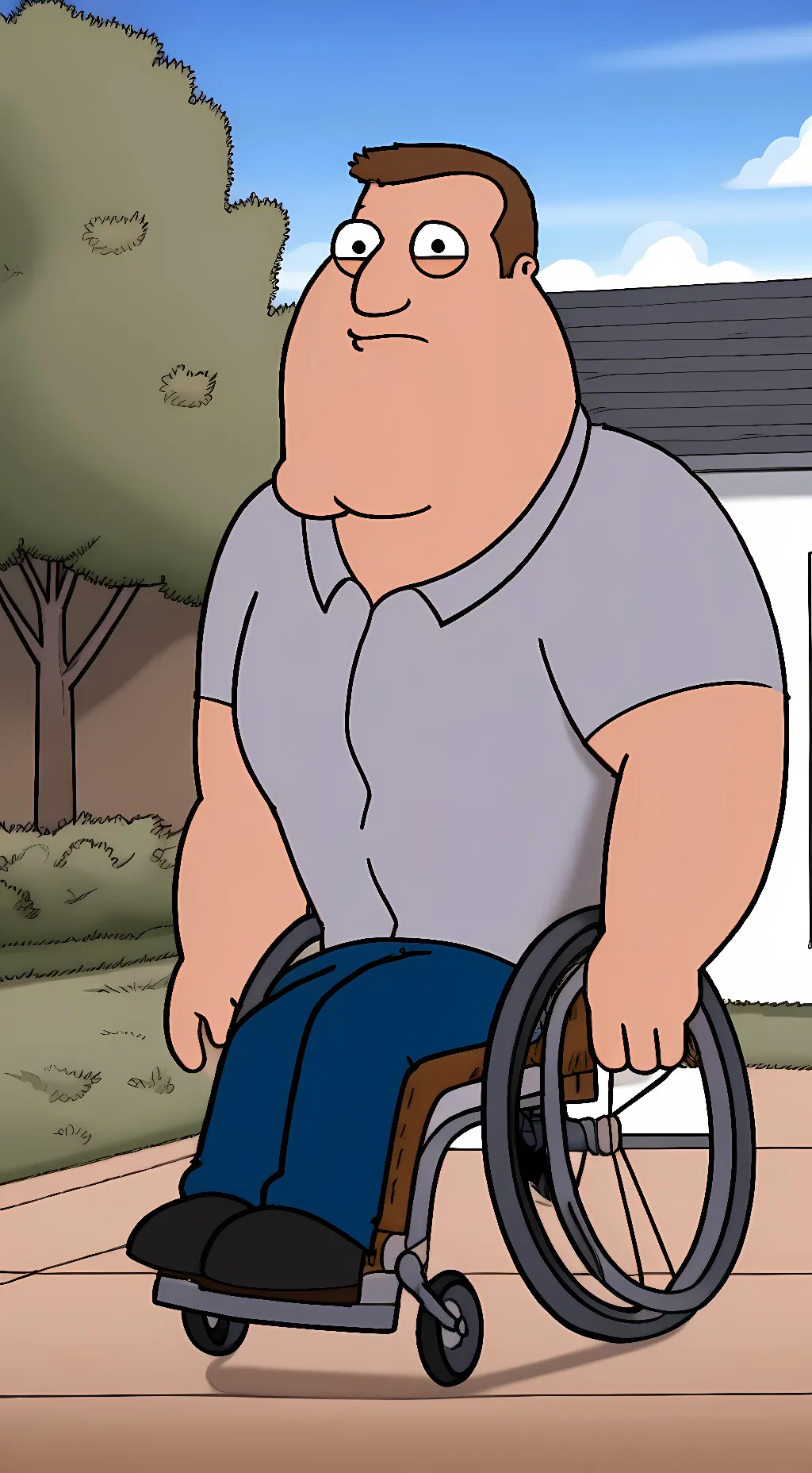 ai character: Joe Swanson background