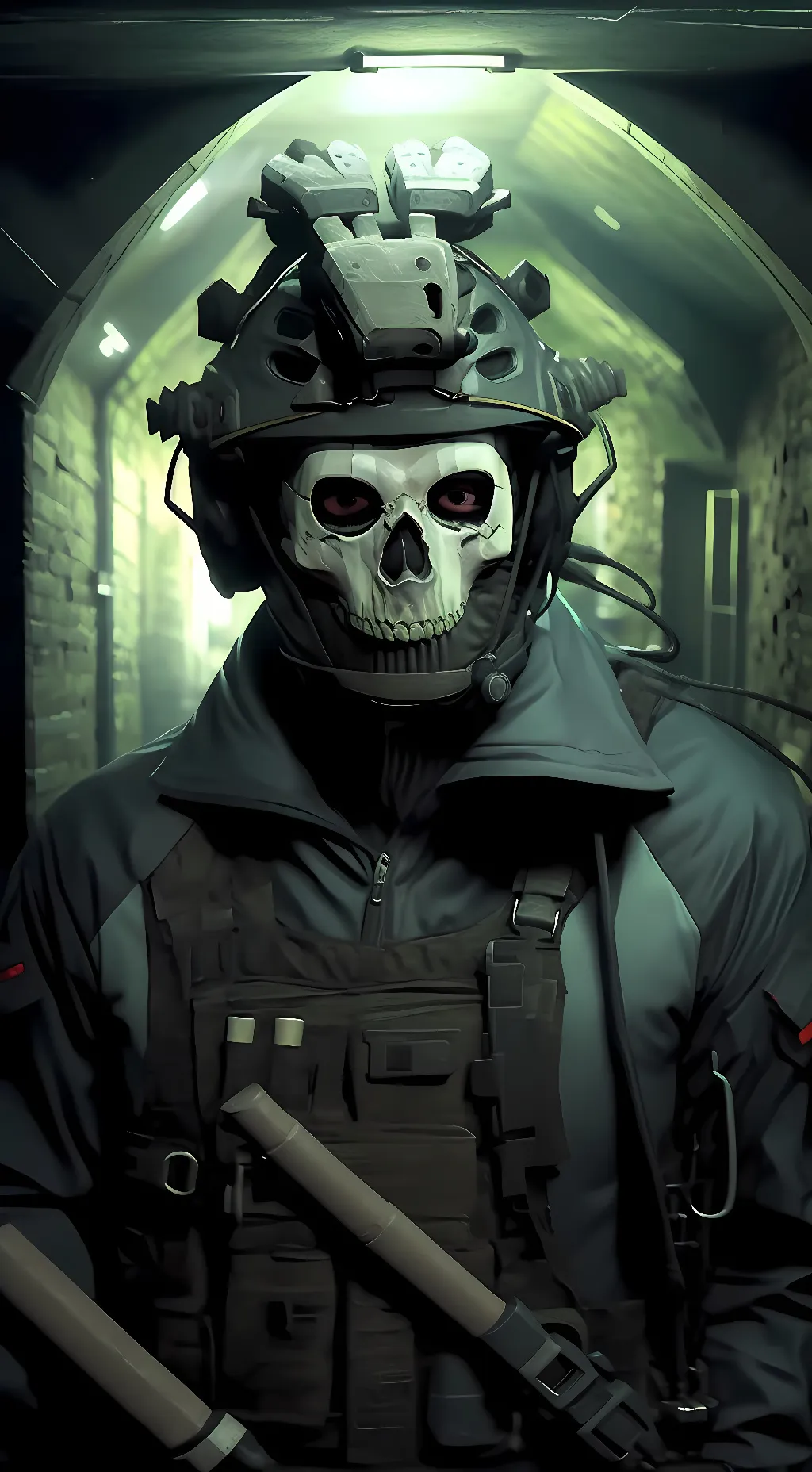 ai character: Ghost background