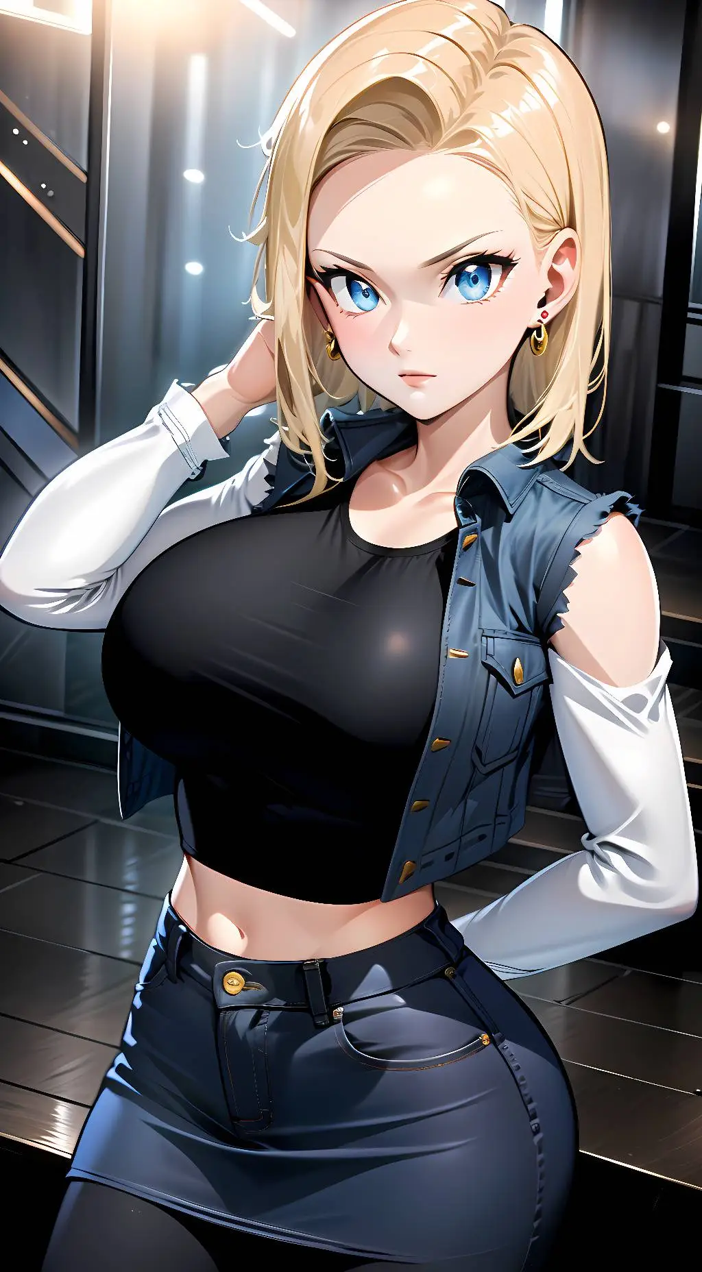 ai character: Android 18 background