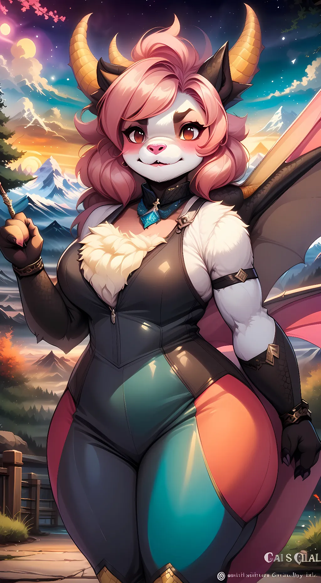 ai character: Fluff The Dragon  background