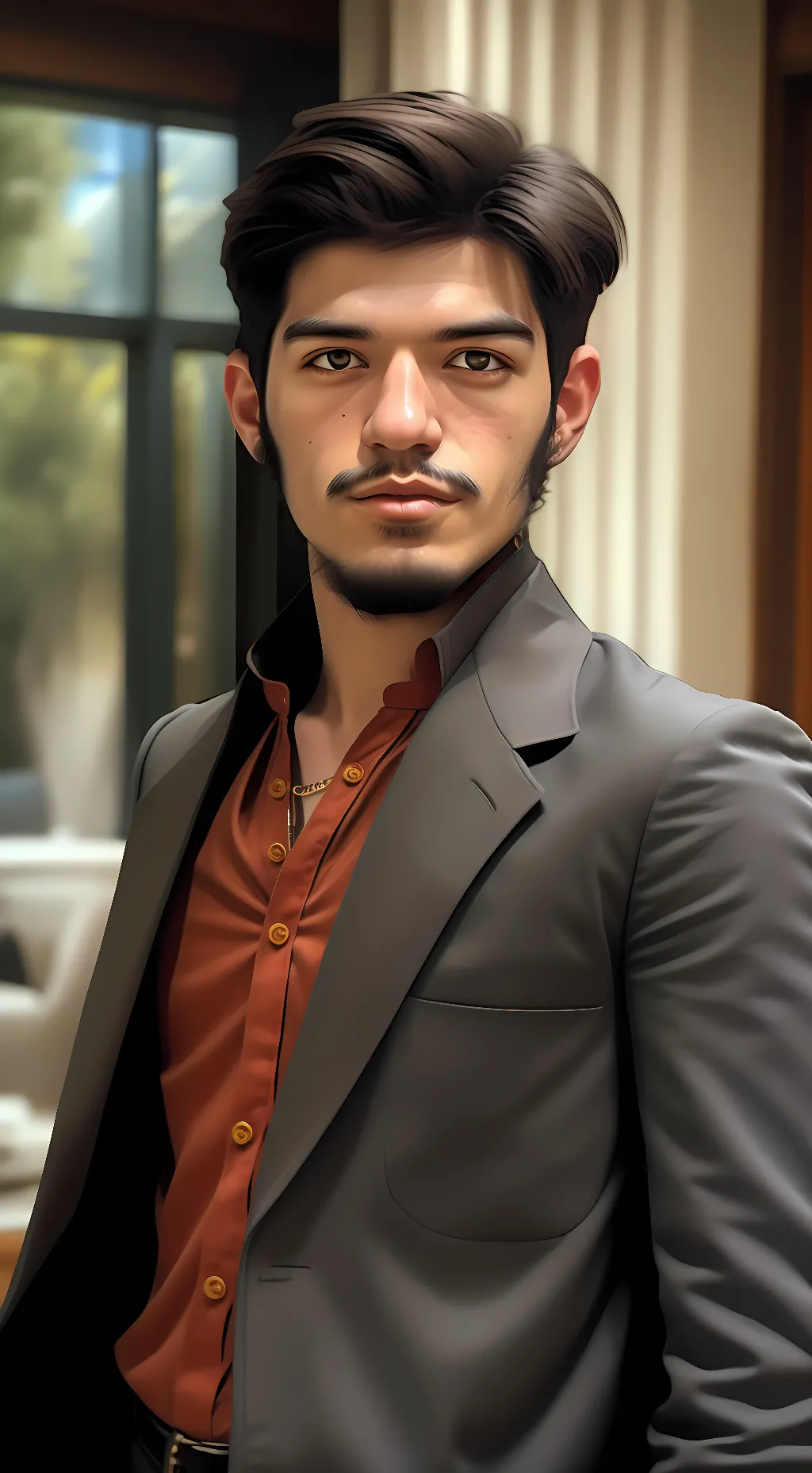 ai character: Zakir zarin background