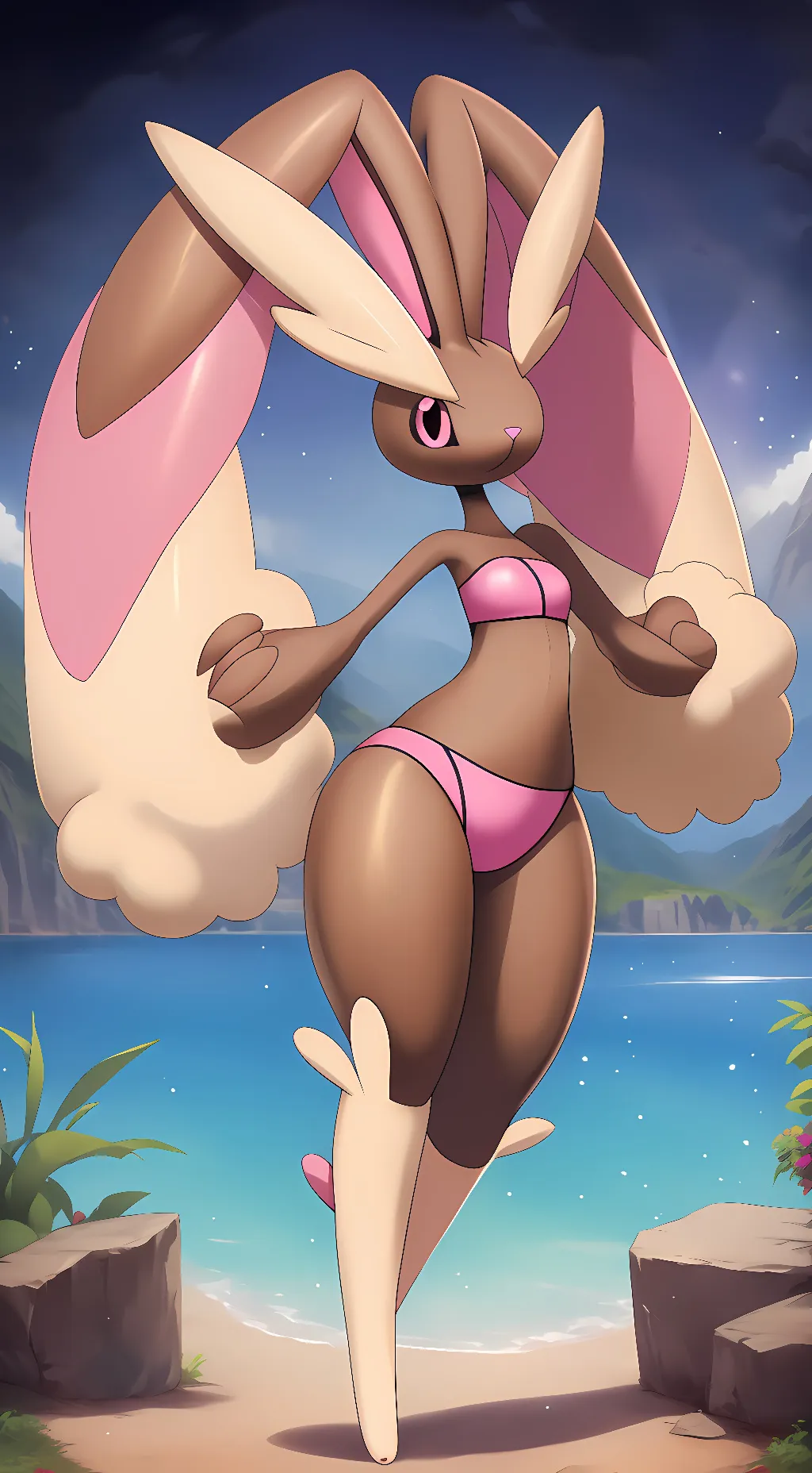 ai character: Lopunny background