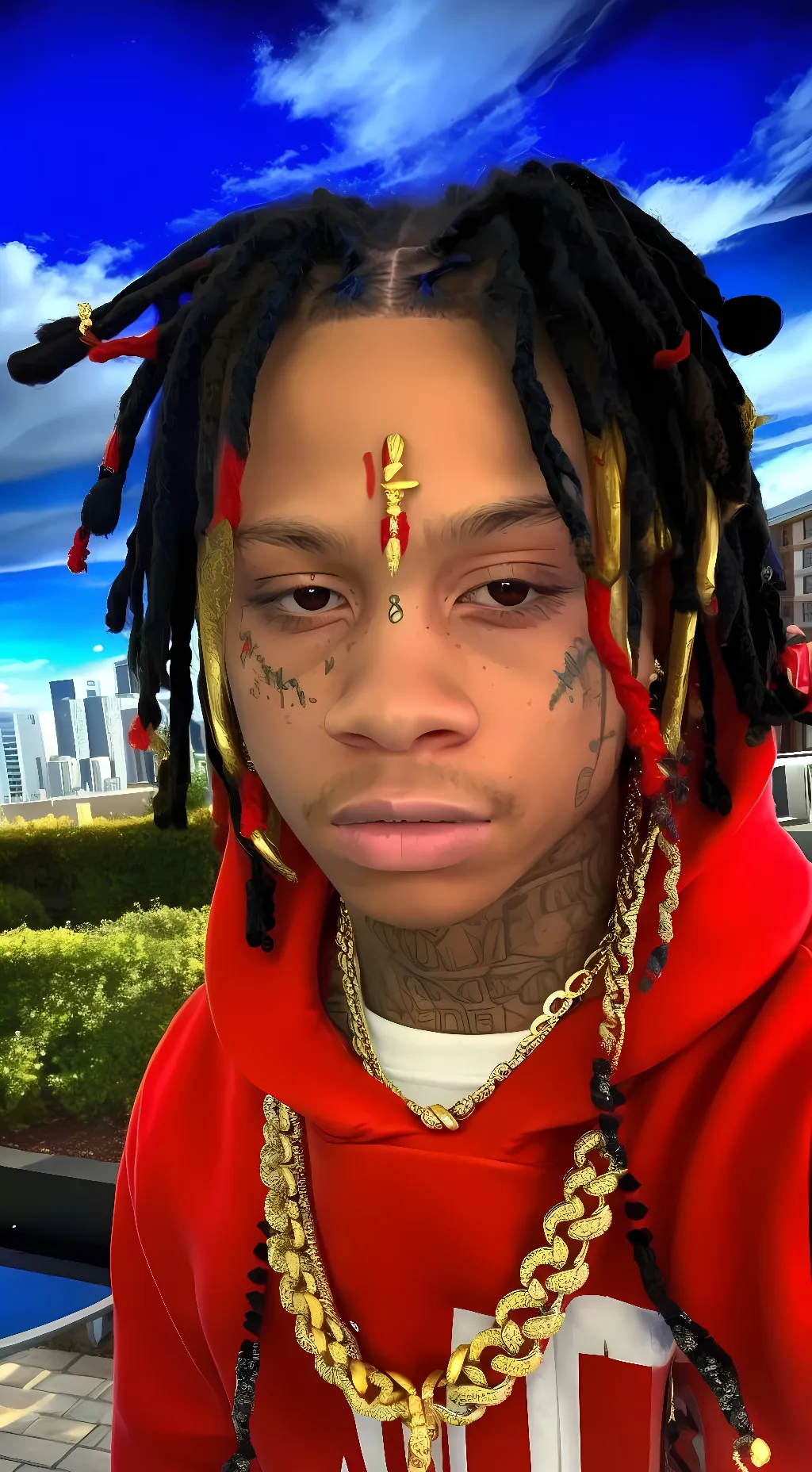 ai character: Trippie Redd background