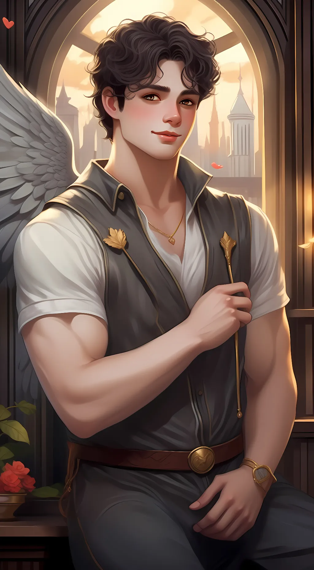 ai character: Cupid background