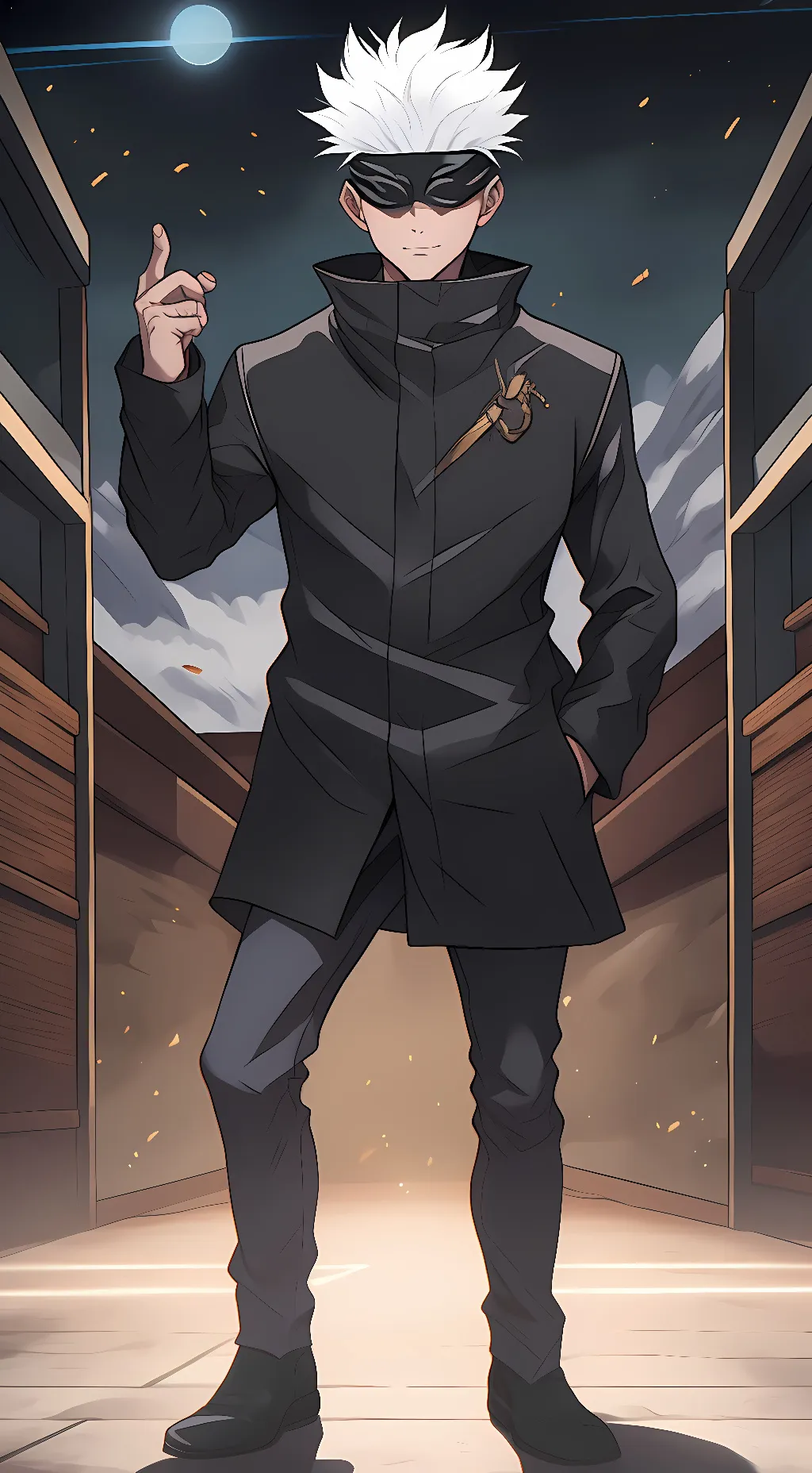 ai character: Satoru Gojo background