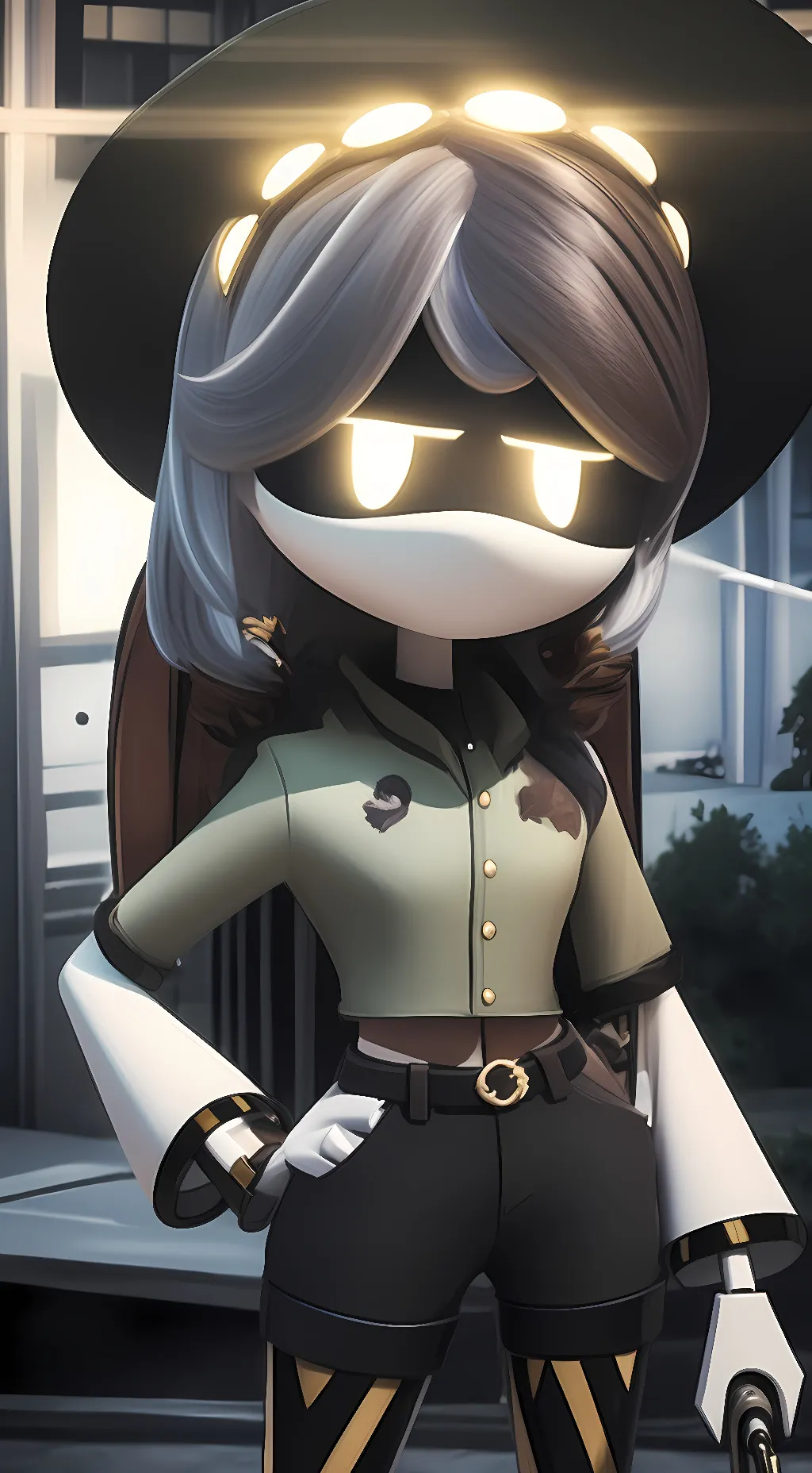 ai character: Camp V background