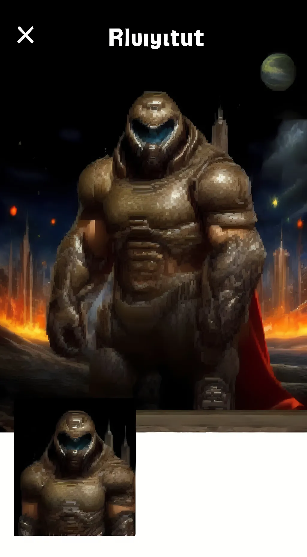 ai character: Doom Slayer background