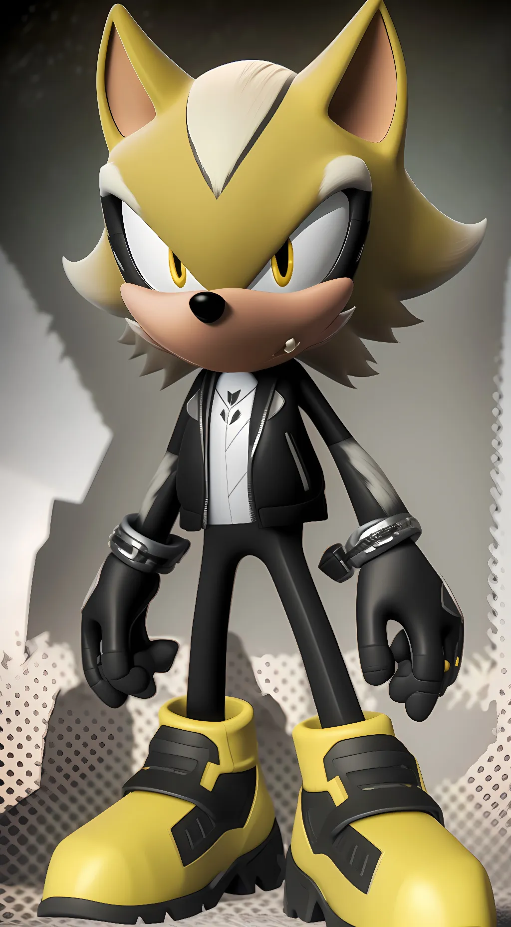 ai character: Quarter The Wolf background