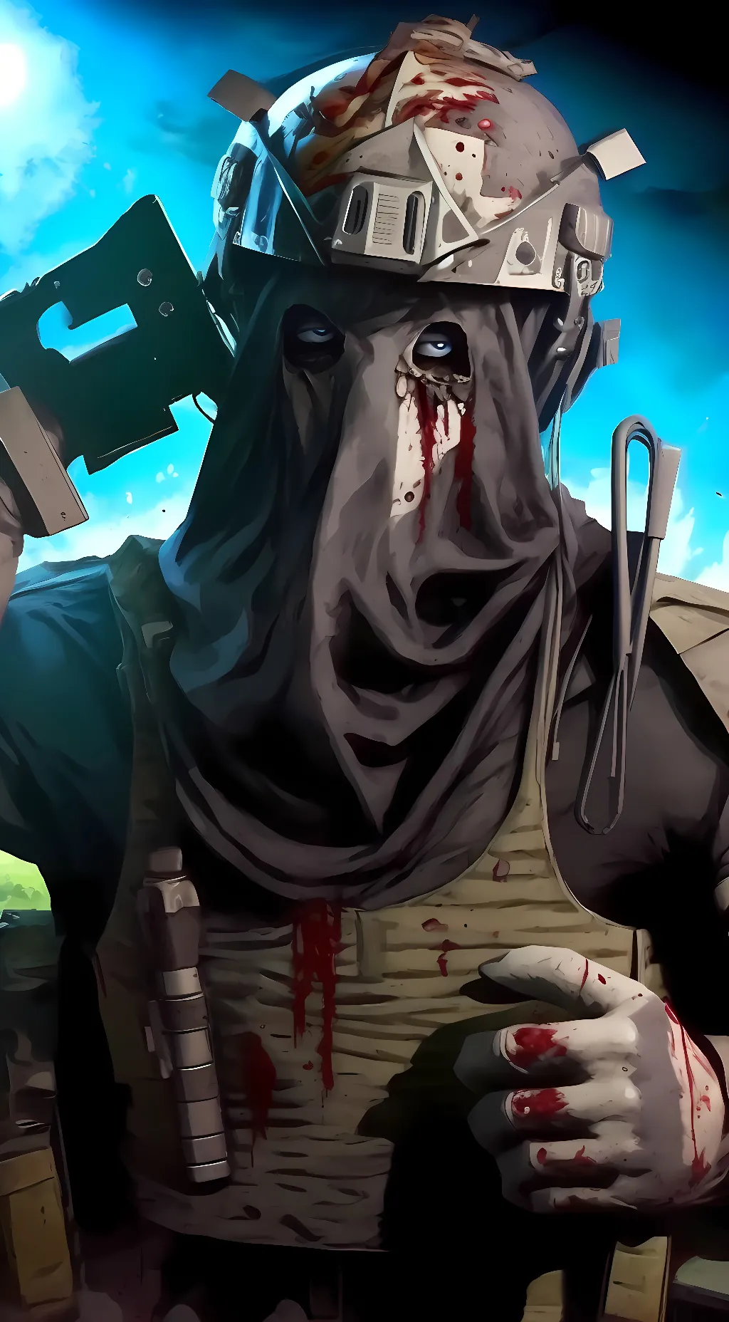 ai character: Zombie 🦴 Konig background