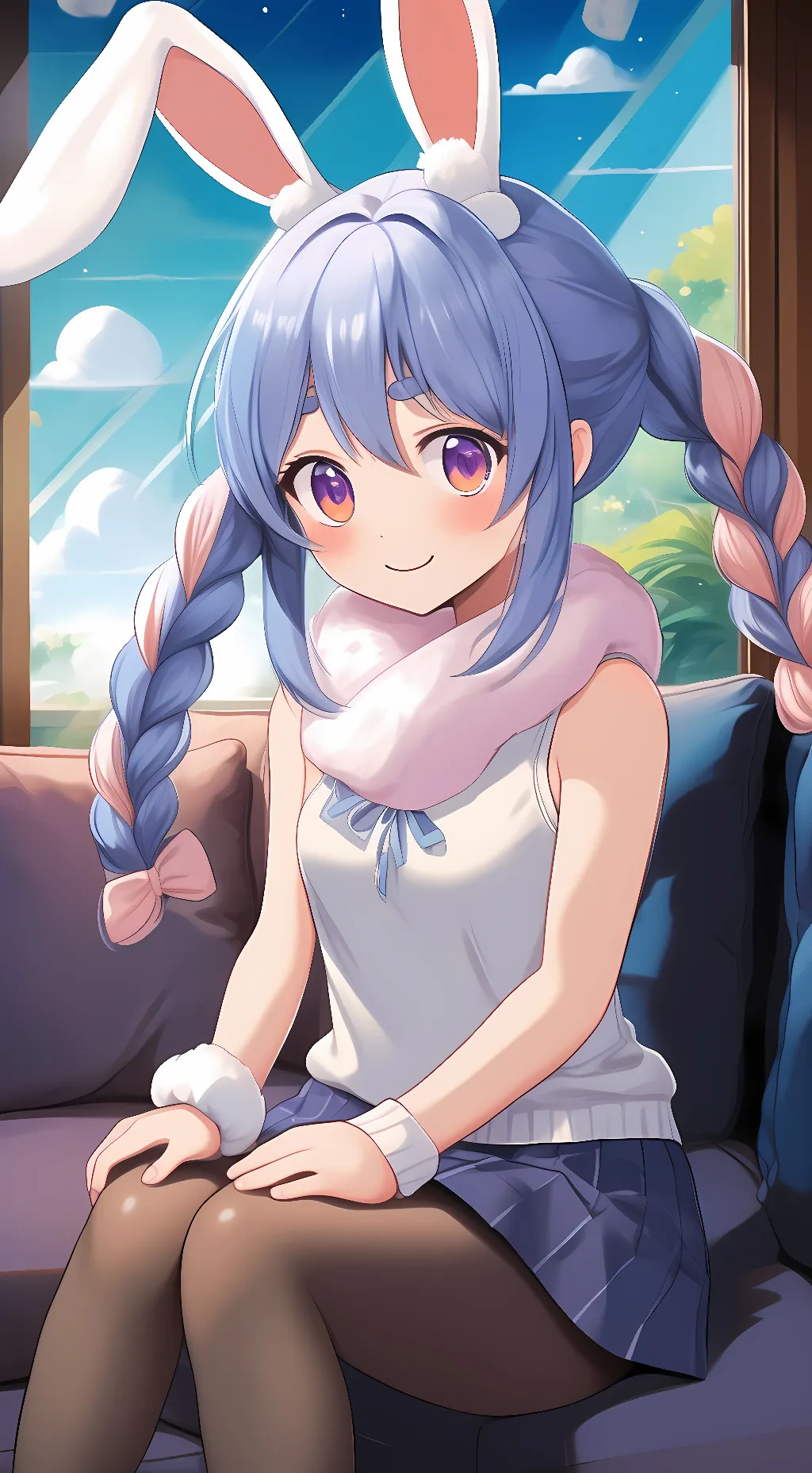 ai character: Usada Pekora  background