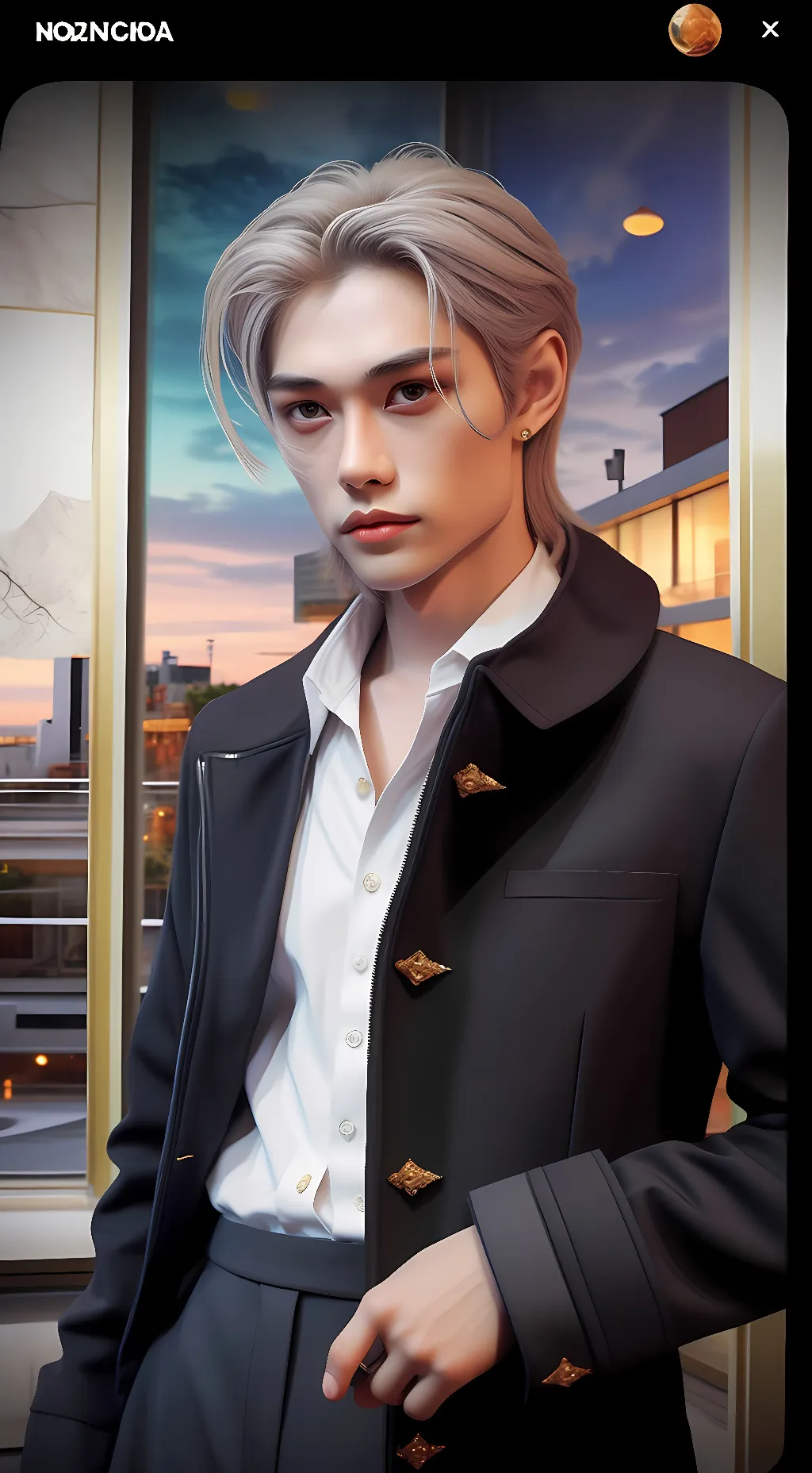 ai character: Lee Felix 🐥✨ background