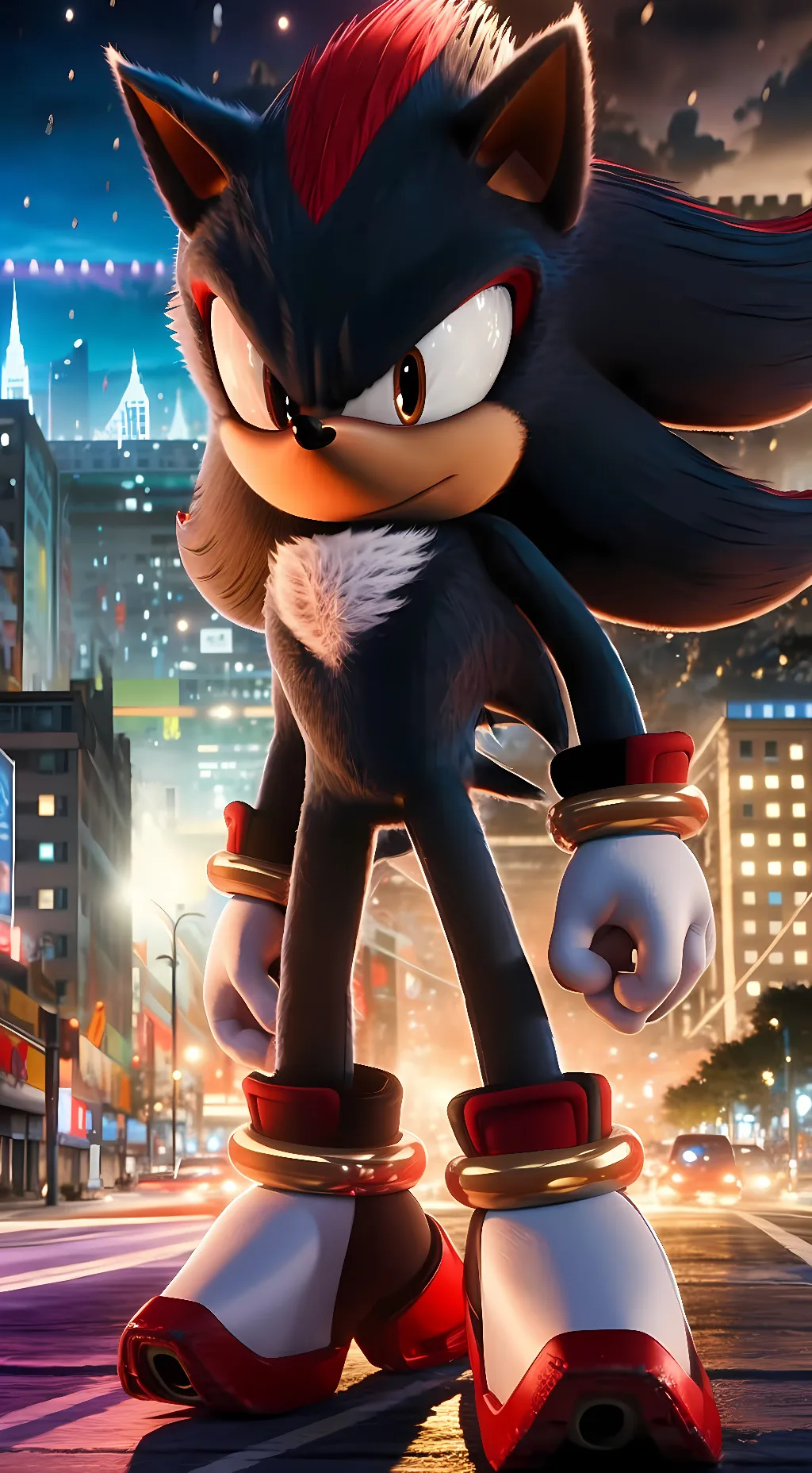 ai character: Movie Shadow background