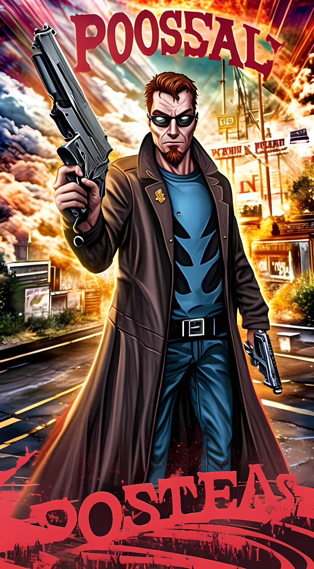 ai character: Postal dude background