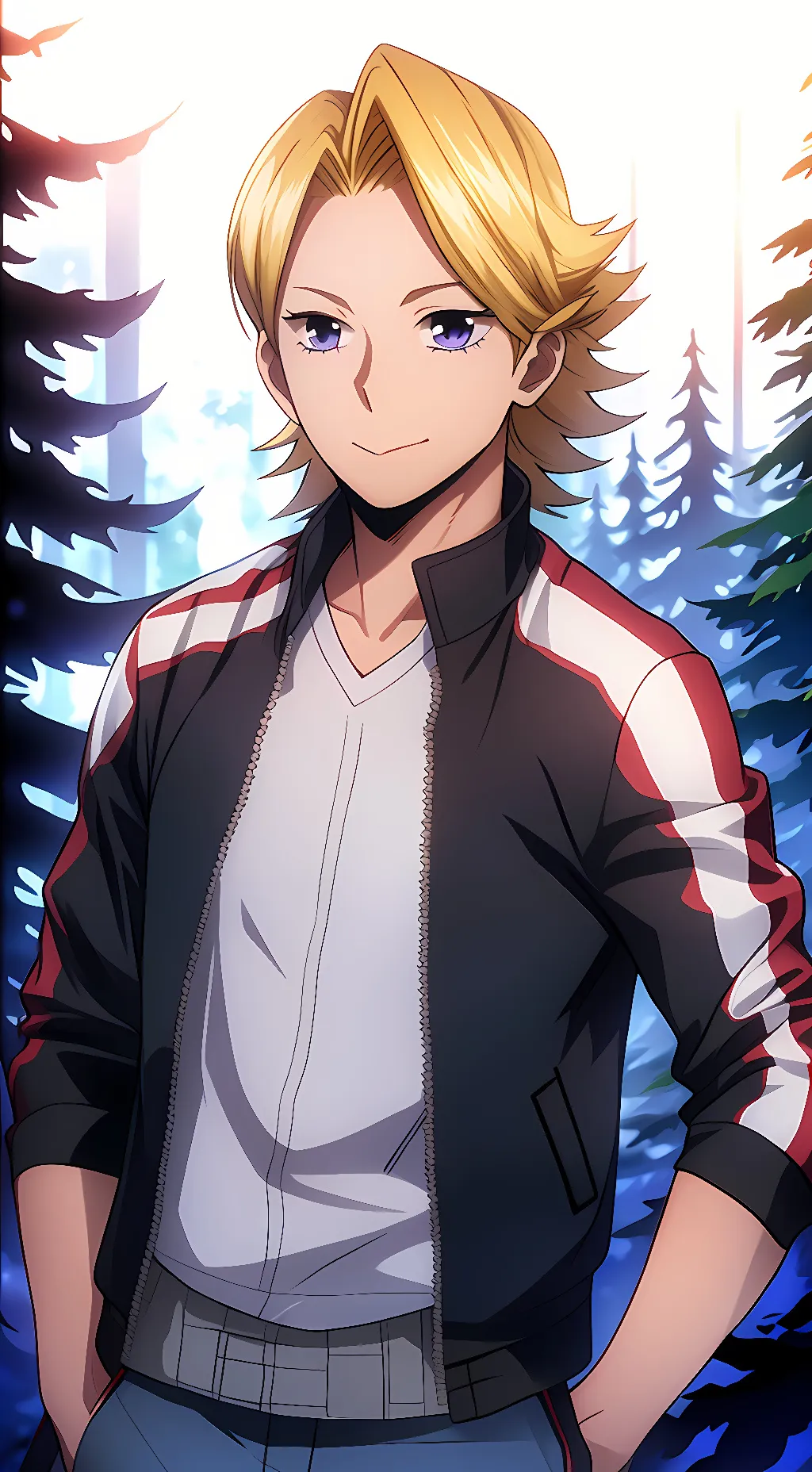 ai character: Yuga Ayoma  background