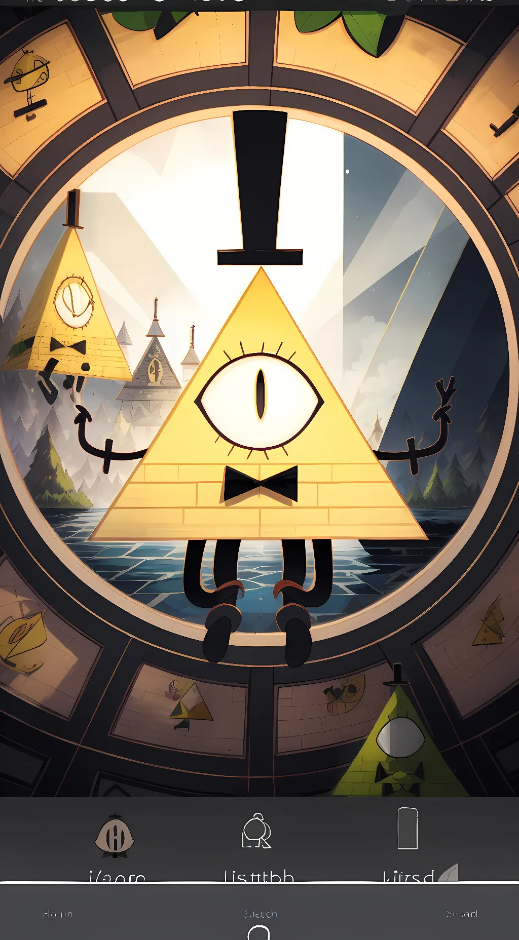ai character: Bill Cipher background