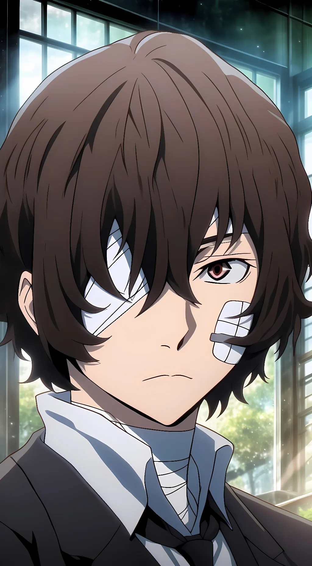 ai character: Osamu Dazai background