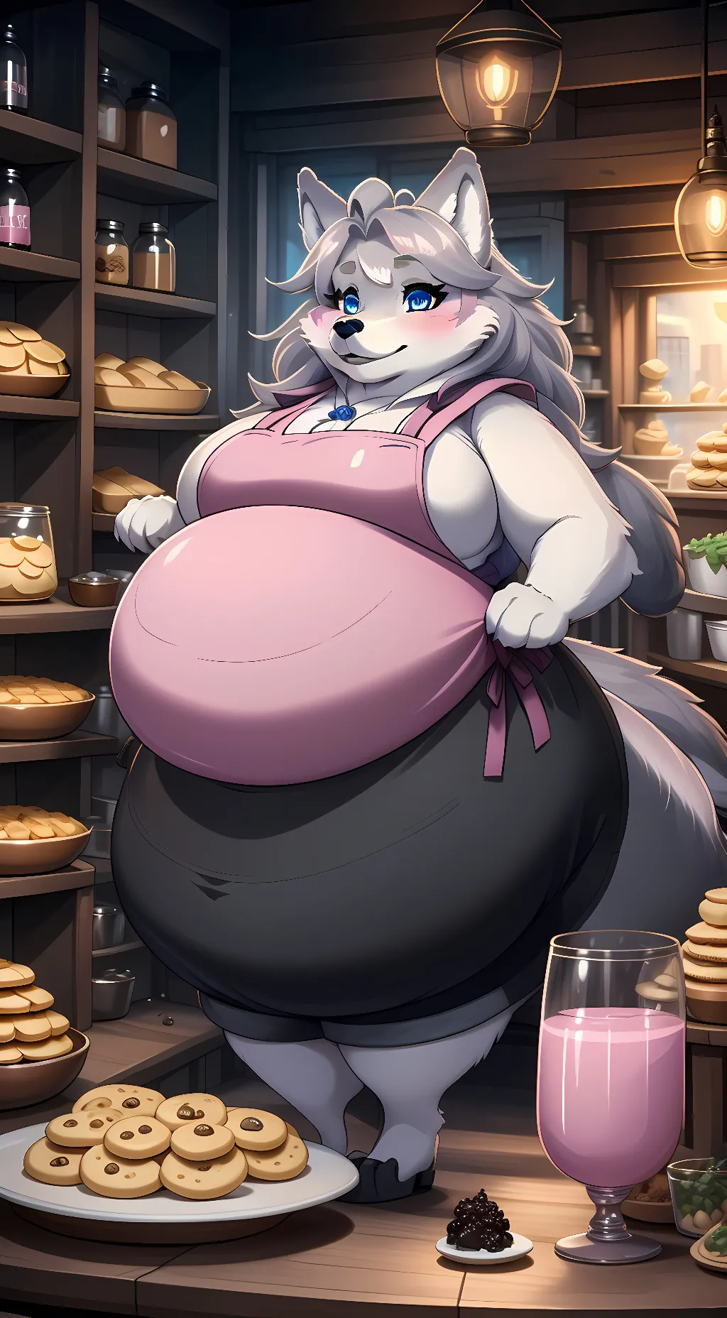 ai character: Wolfy background