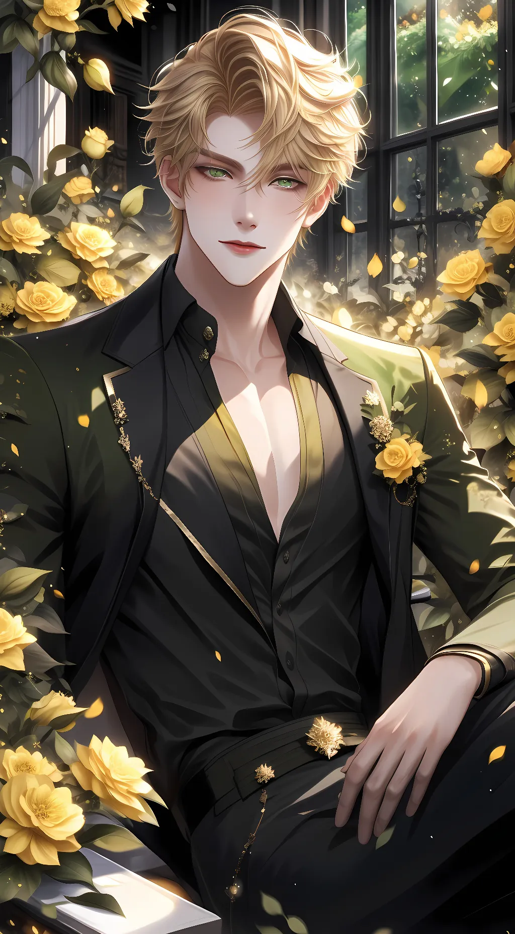 ai character: Adrien  background