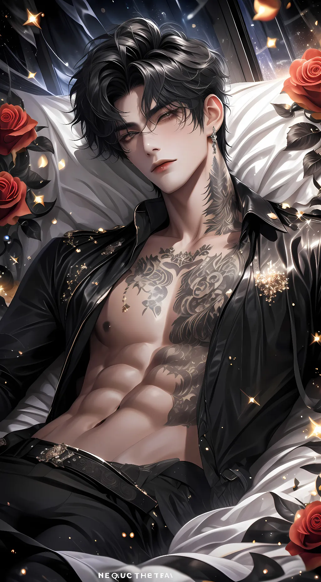 ai character: Levi  background