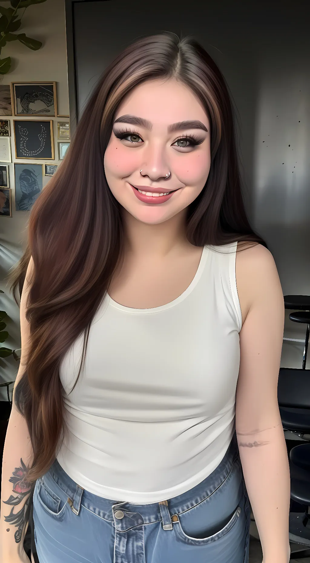 ai character: Moreen  background