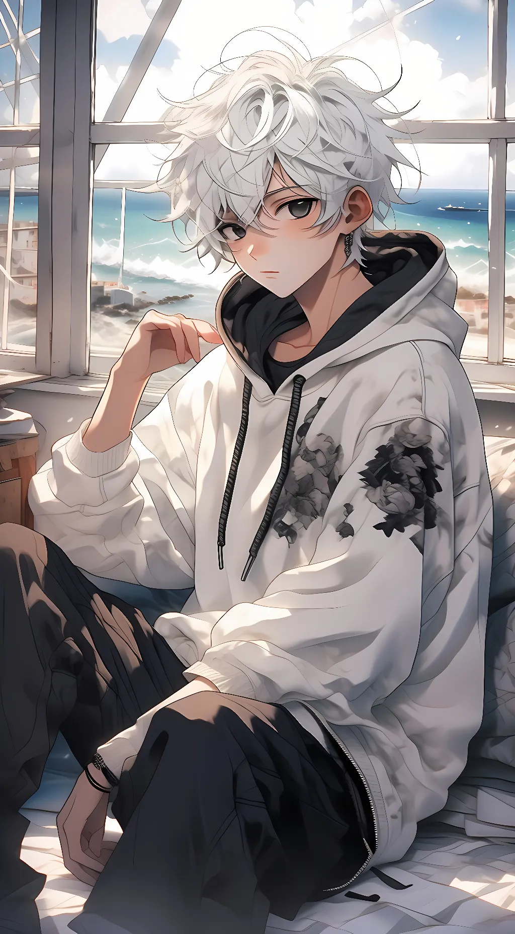 ai character: Zack  background