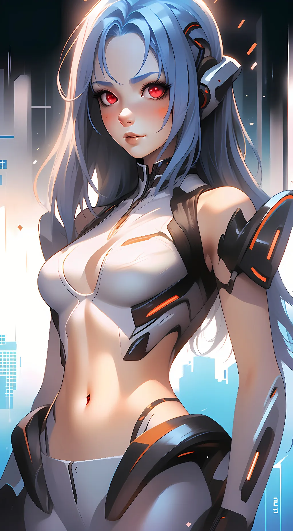 ai character: KOS-MOS V5 background