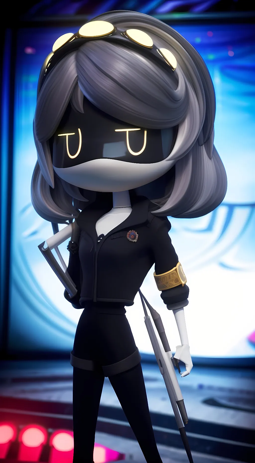 ai character: V ~~Murder drones background