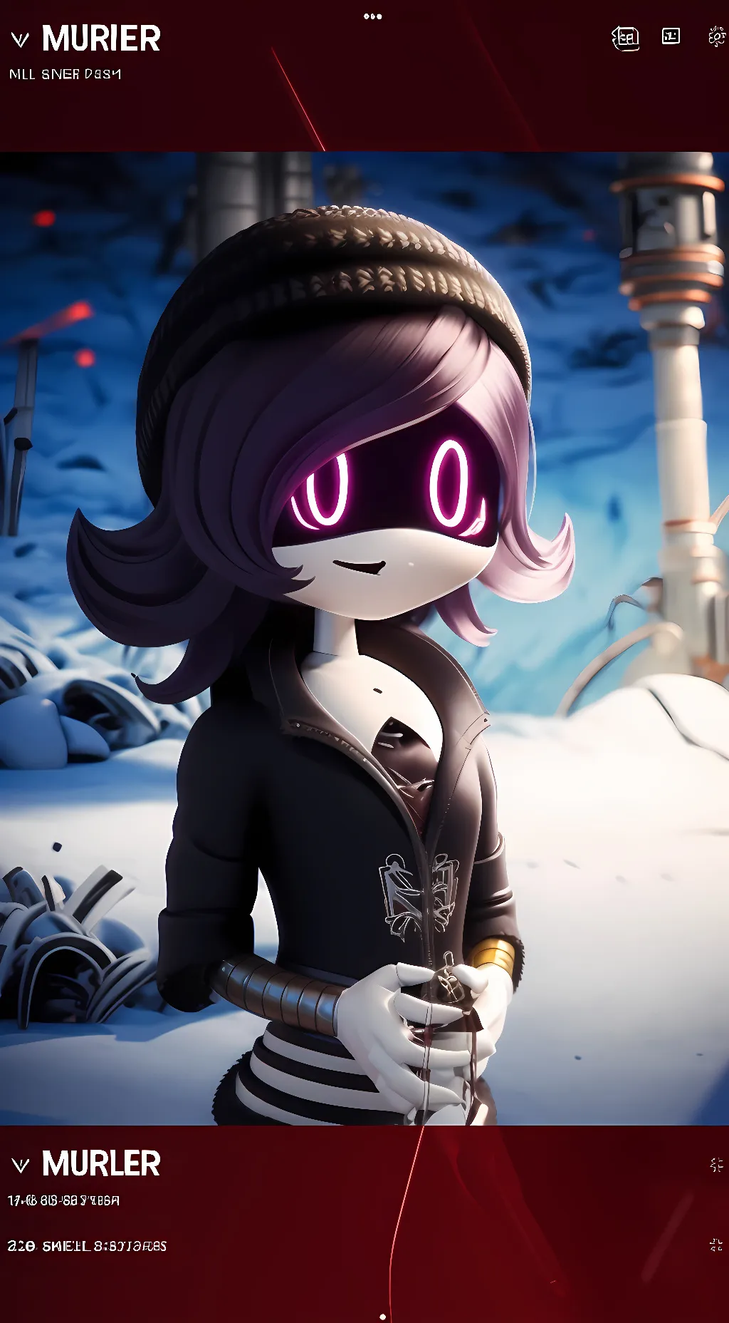 ai character: Uzi  background