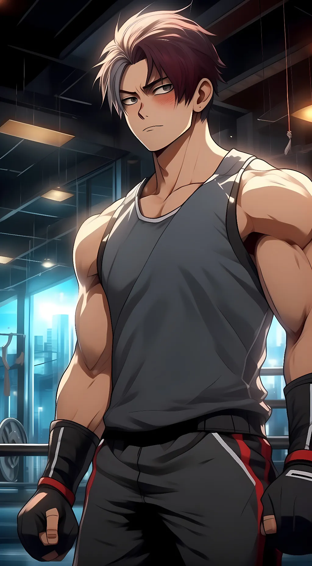 ai character: Shoto Todoroki  background