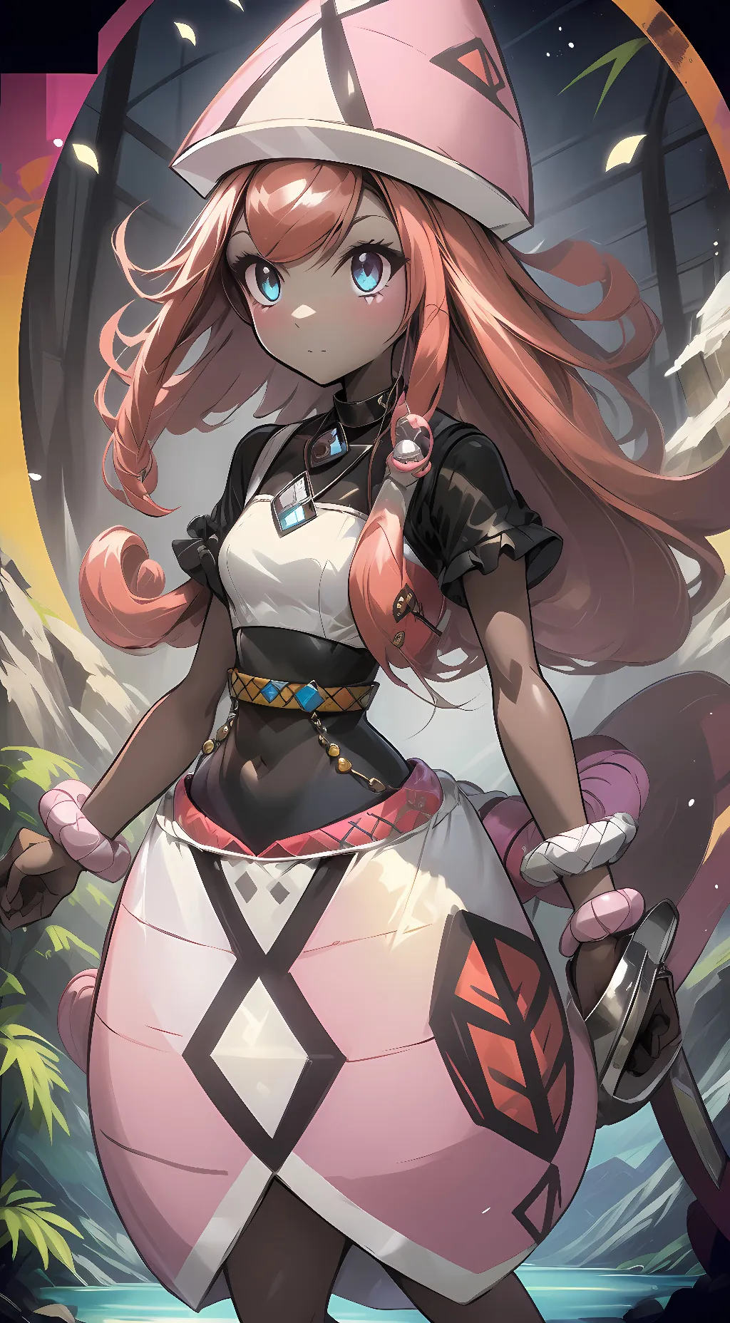 ai character: Tapu Lele Gijinka background