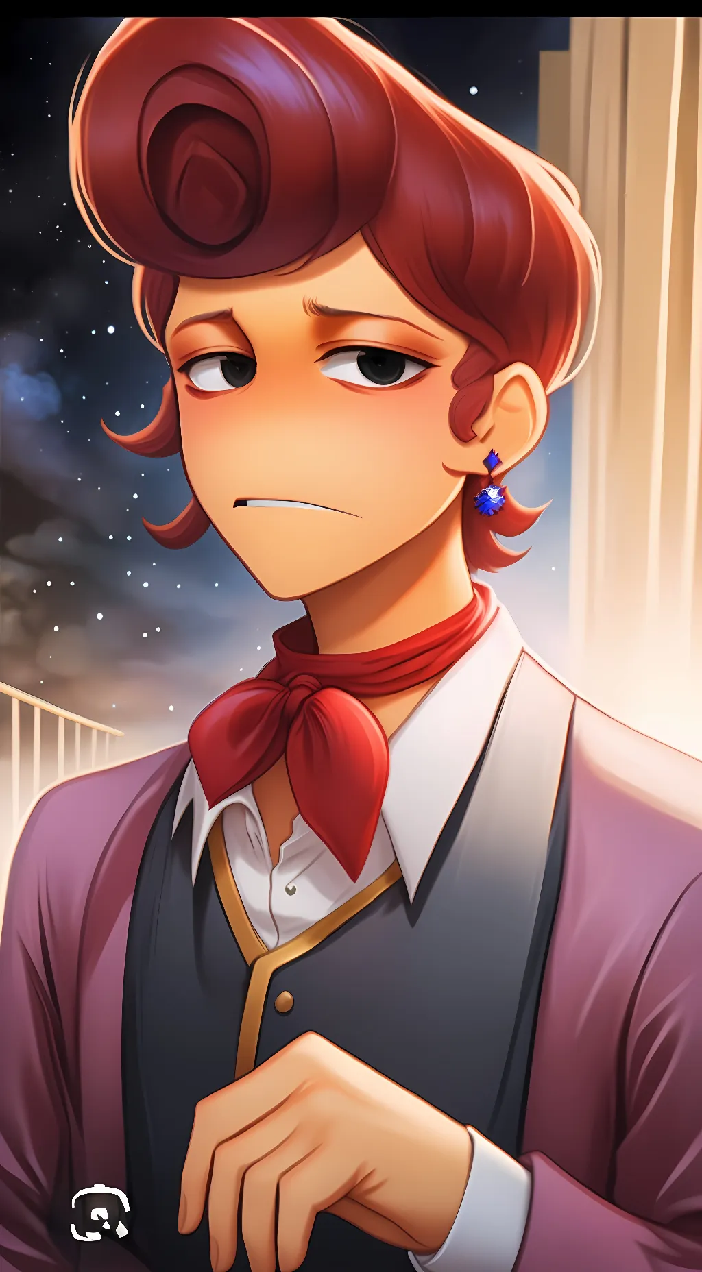 ai character: meme with Opposite background