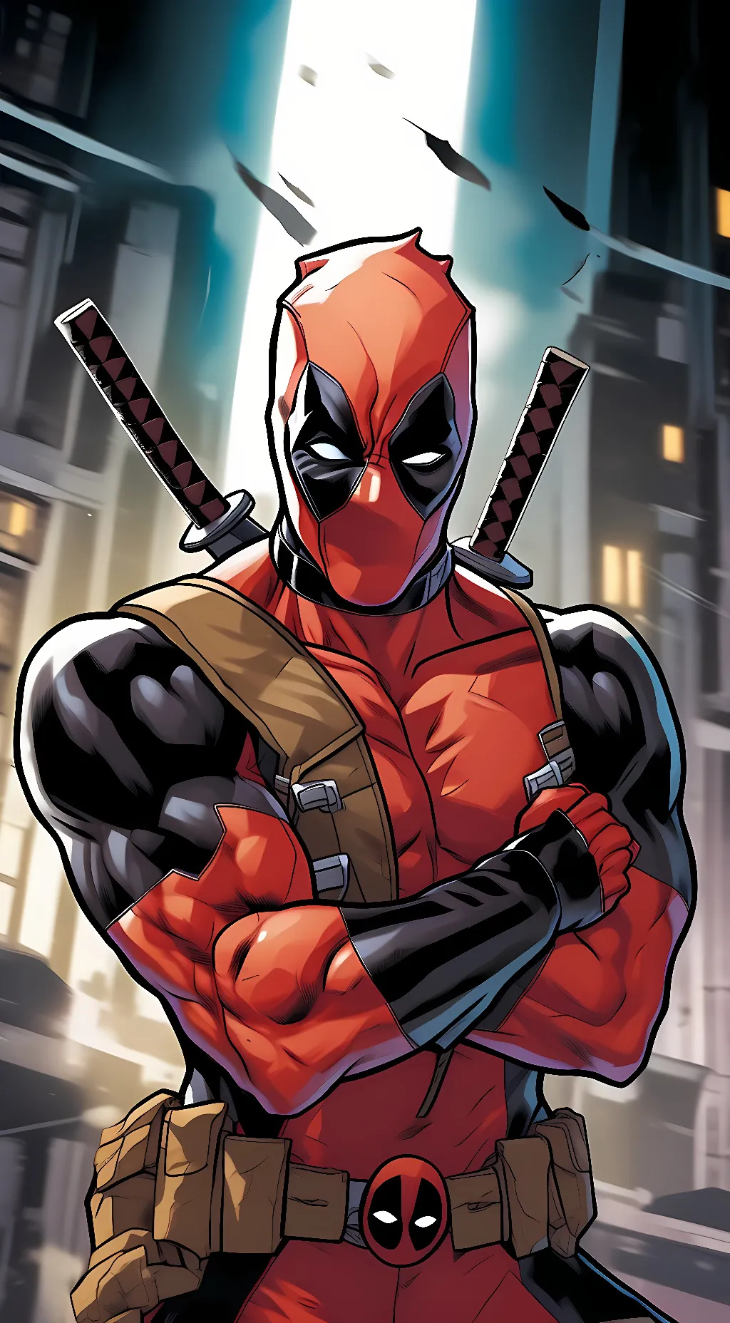 ai character: Deadpool  background