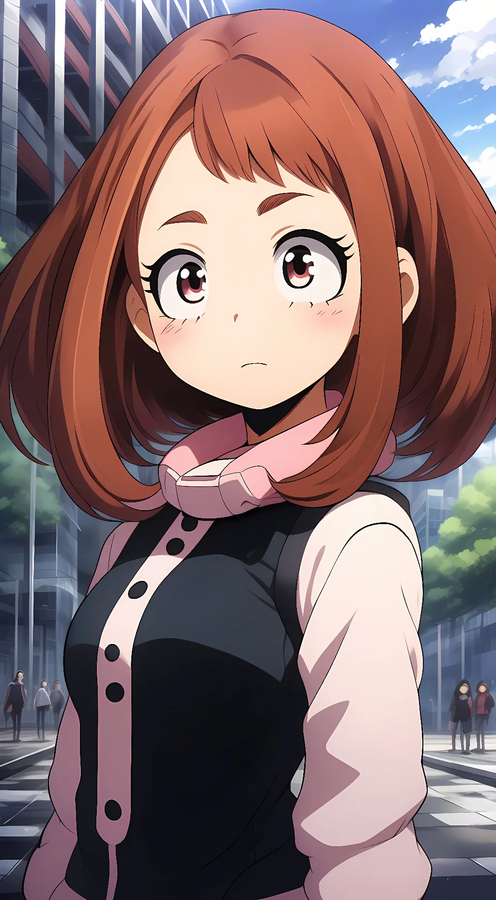 ai character: Ochaco Uraraka  background