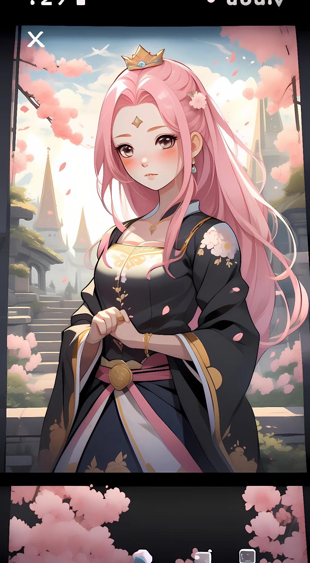 ai character: Aurora  background