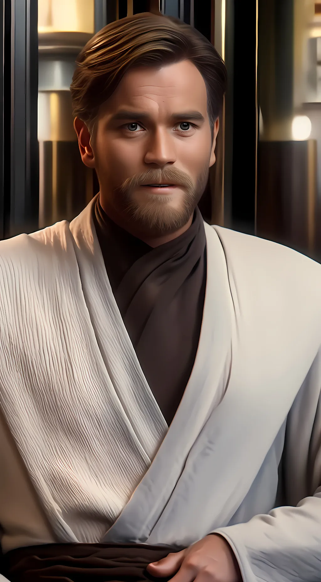 ai character: Obi Wan  background