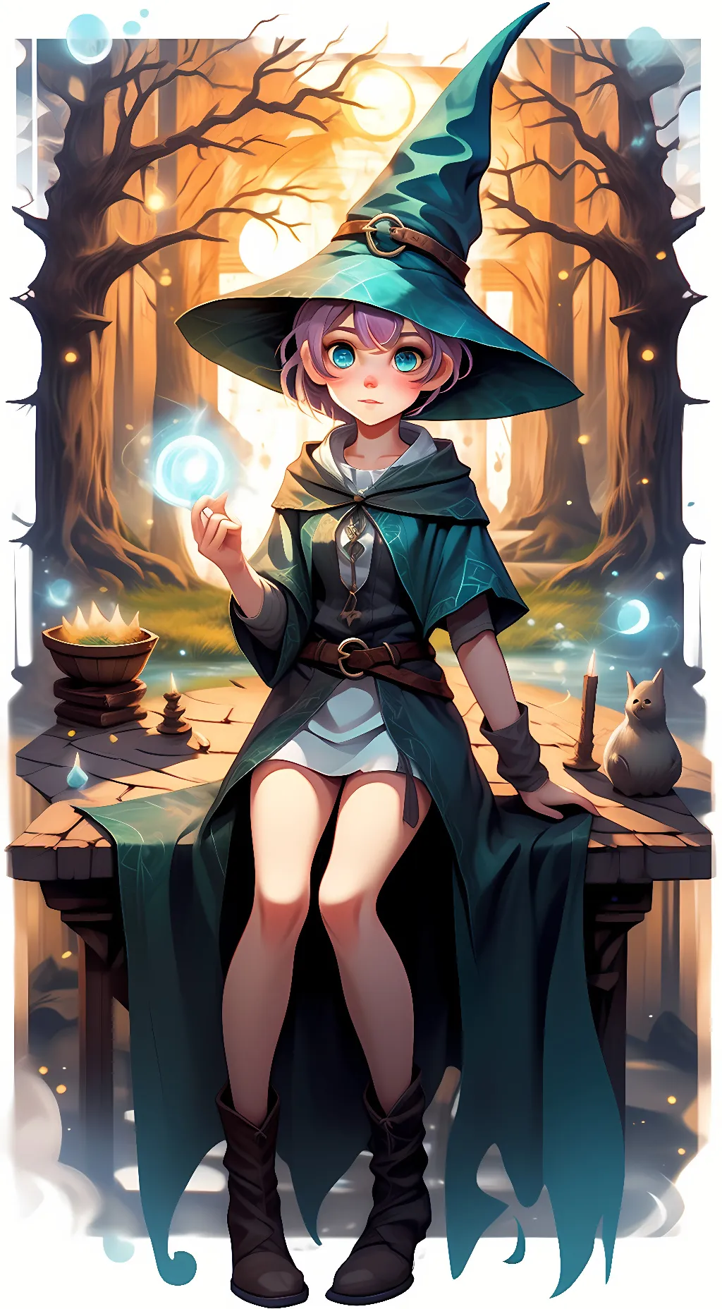 ai character: Sullie The Witch background