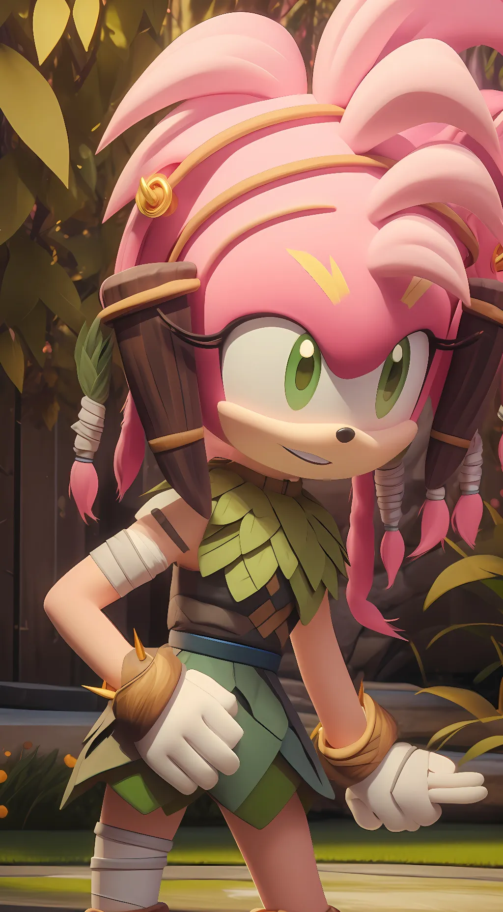 ai character: thorn rose background