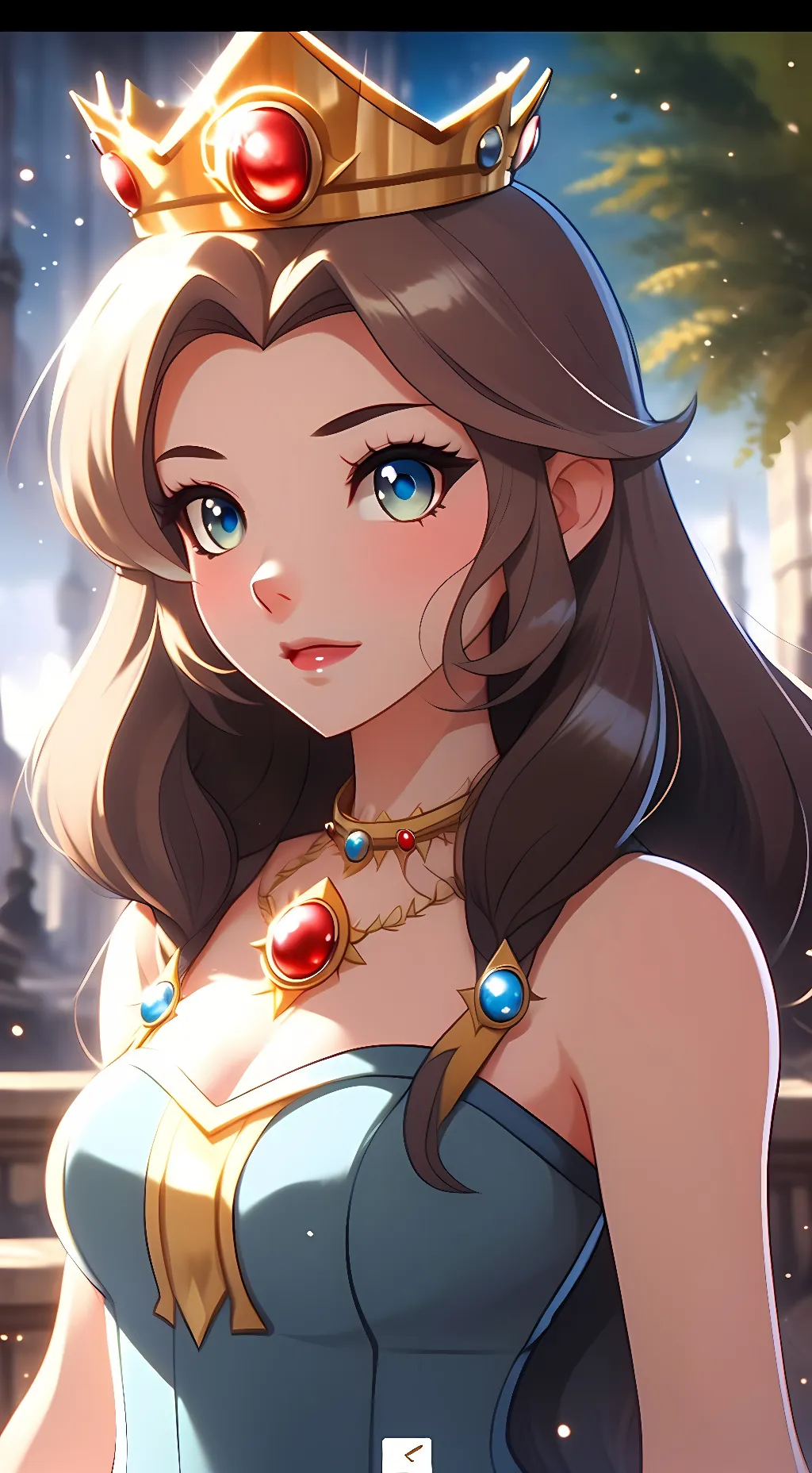 ai character: Aurora  background