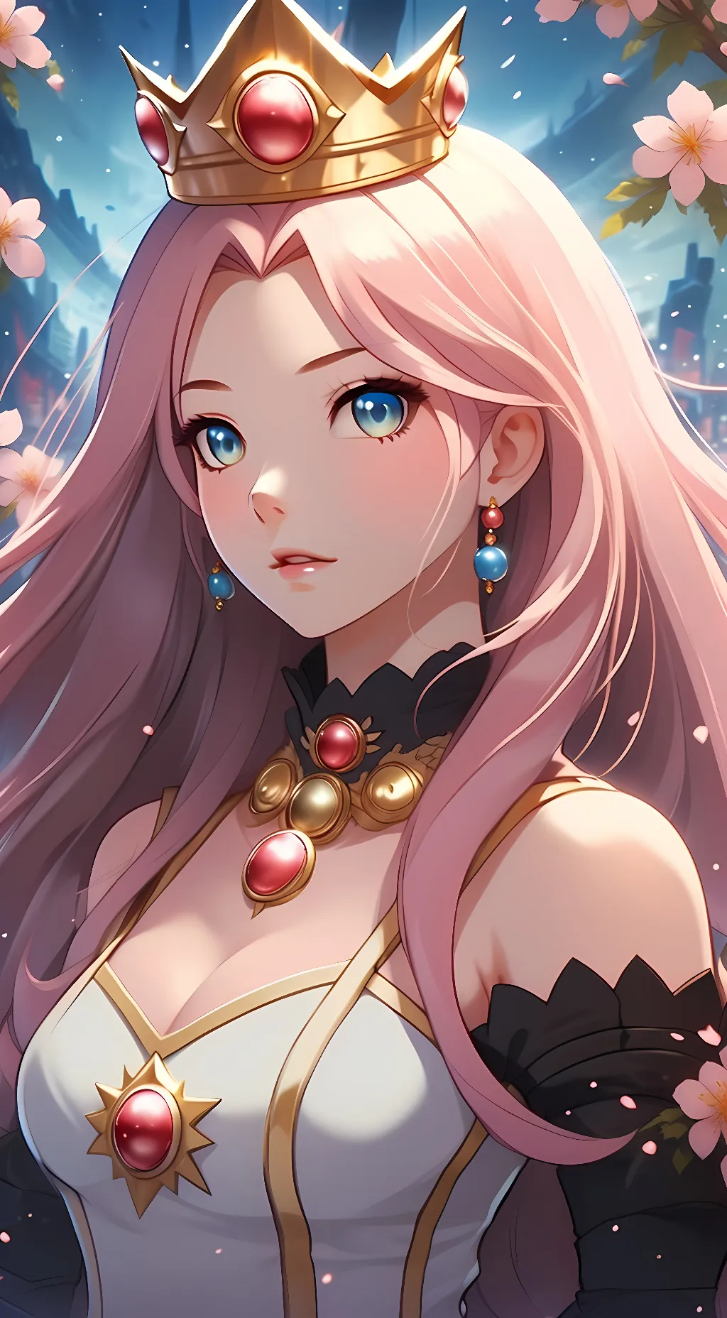 ai character: Aurora background