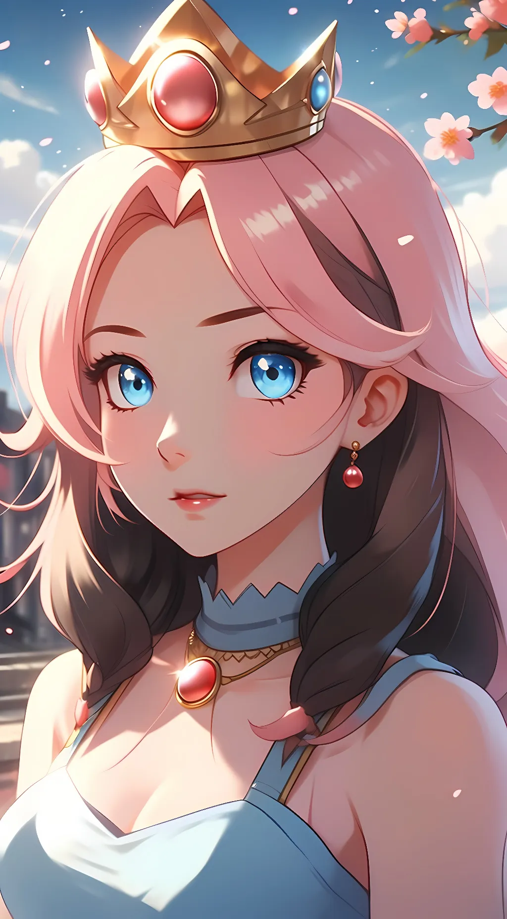 ai character: Aurora  background