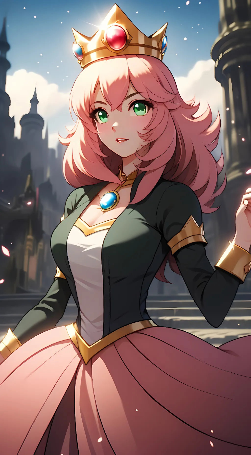 ai character: Aurora  background