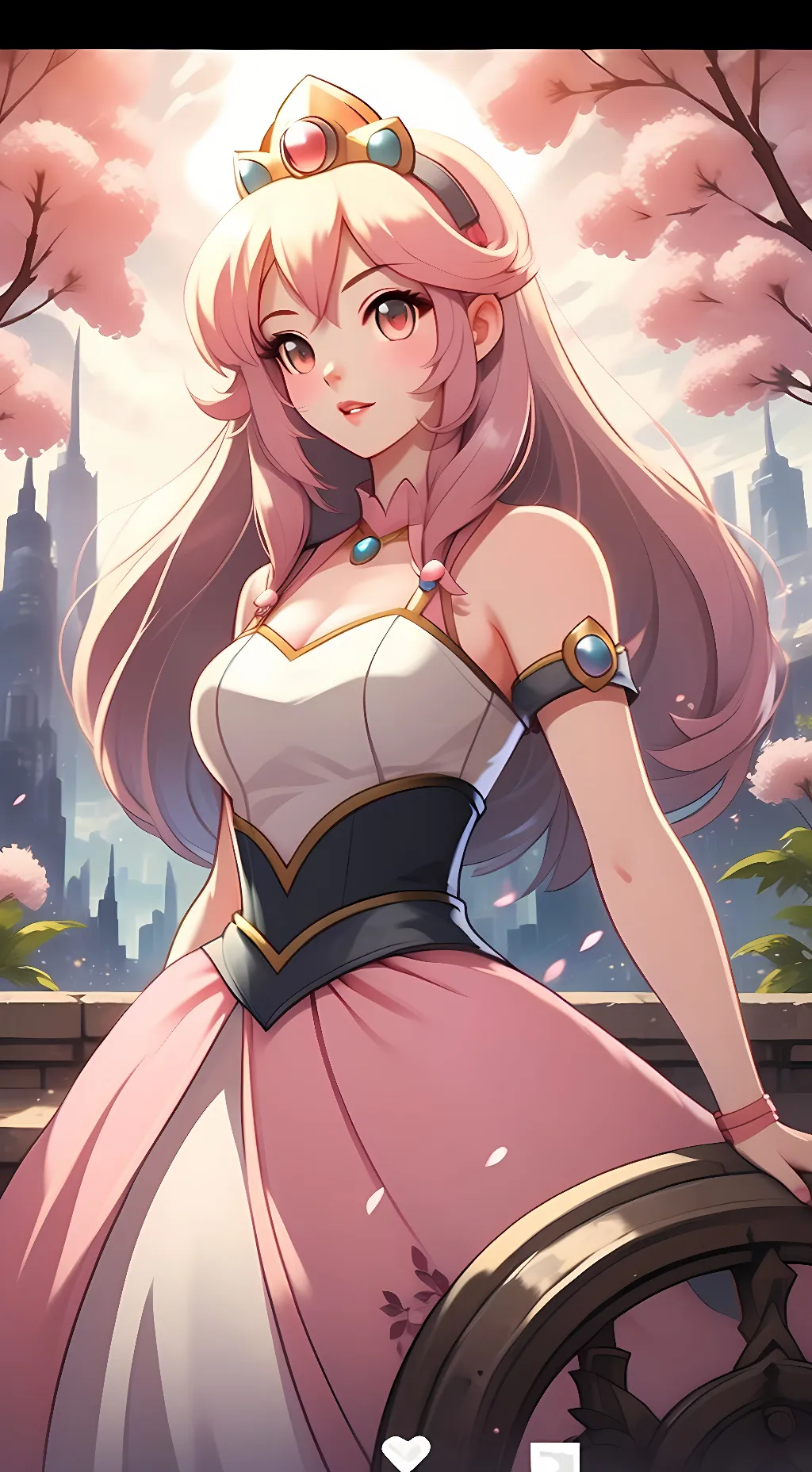 ai character: Aurora background