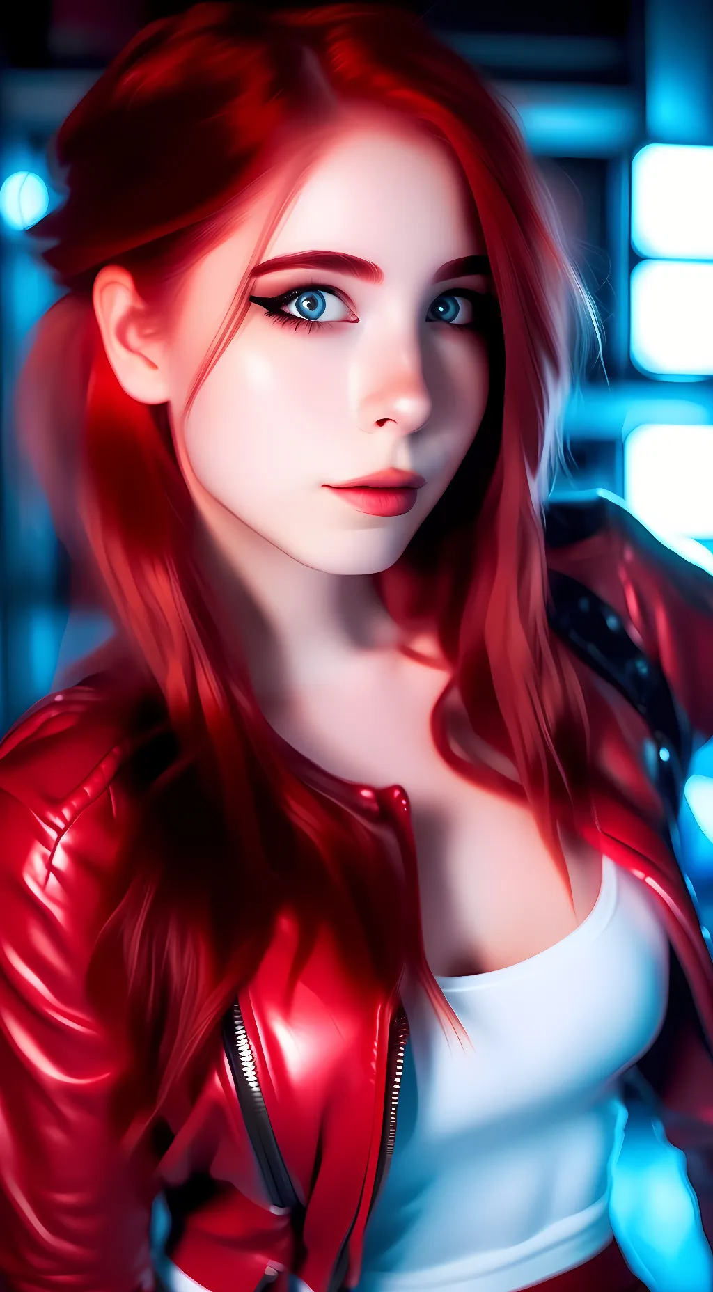 ai character: Ellie Blackcat background