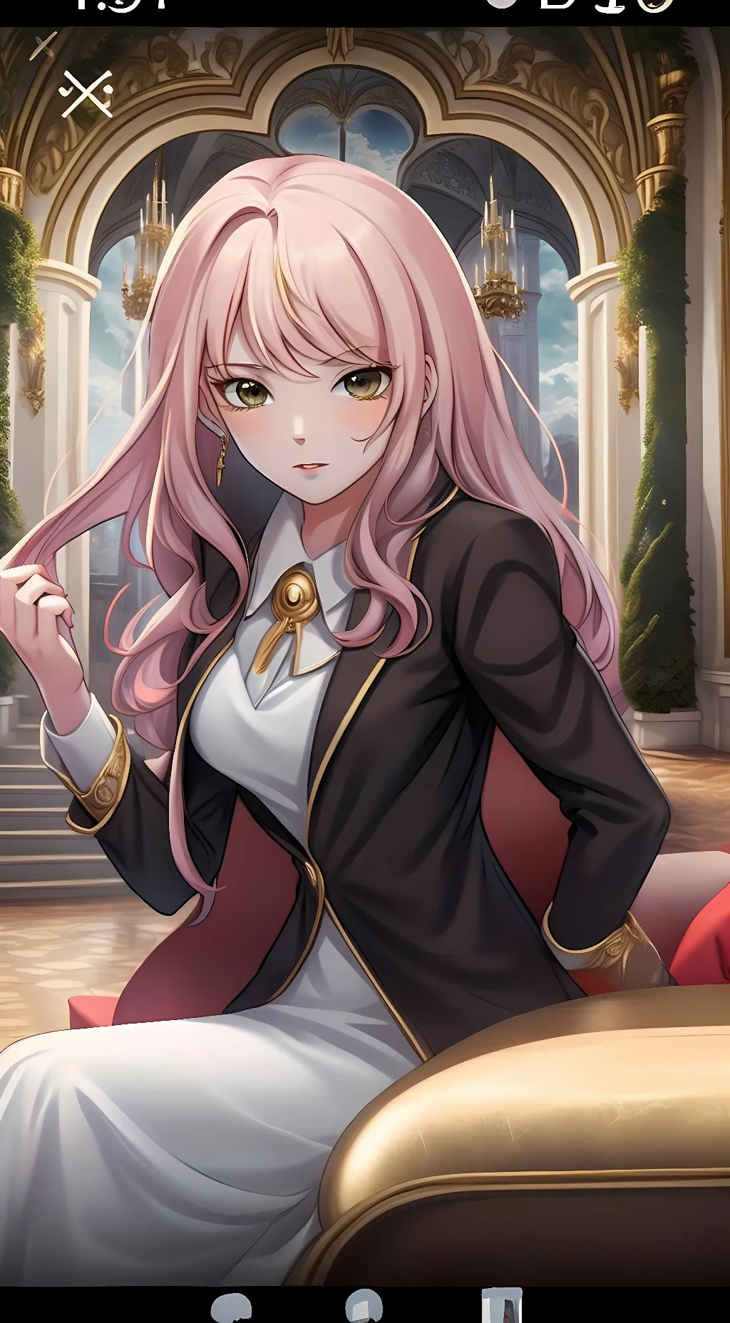 ai character: Aurora background